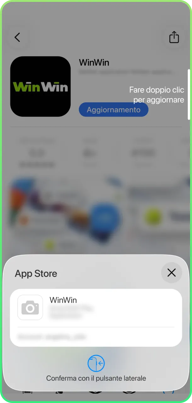 Tocca aggiorna per installare ultima versione WinWin.